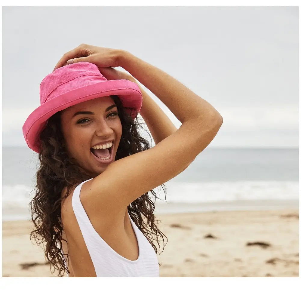 Giana Round Crown Crushable Cotton Hat