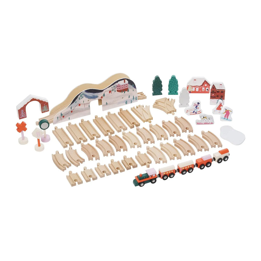 Alpine Express Wooden Train Set