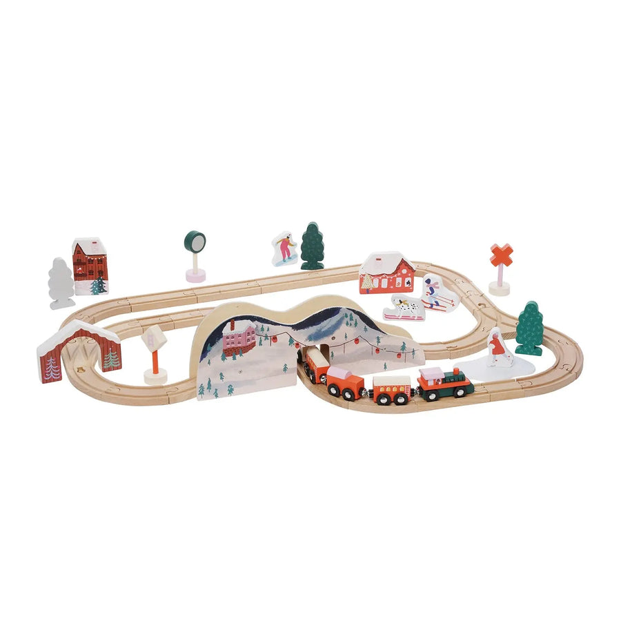 Alpine Express Wooden Train Set