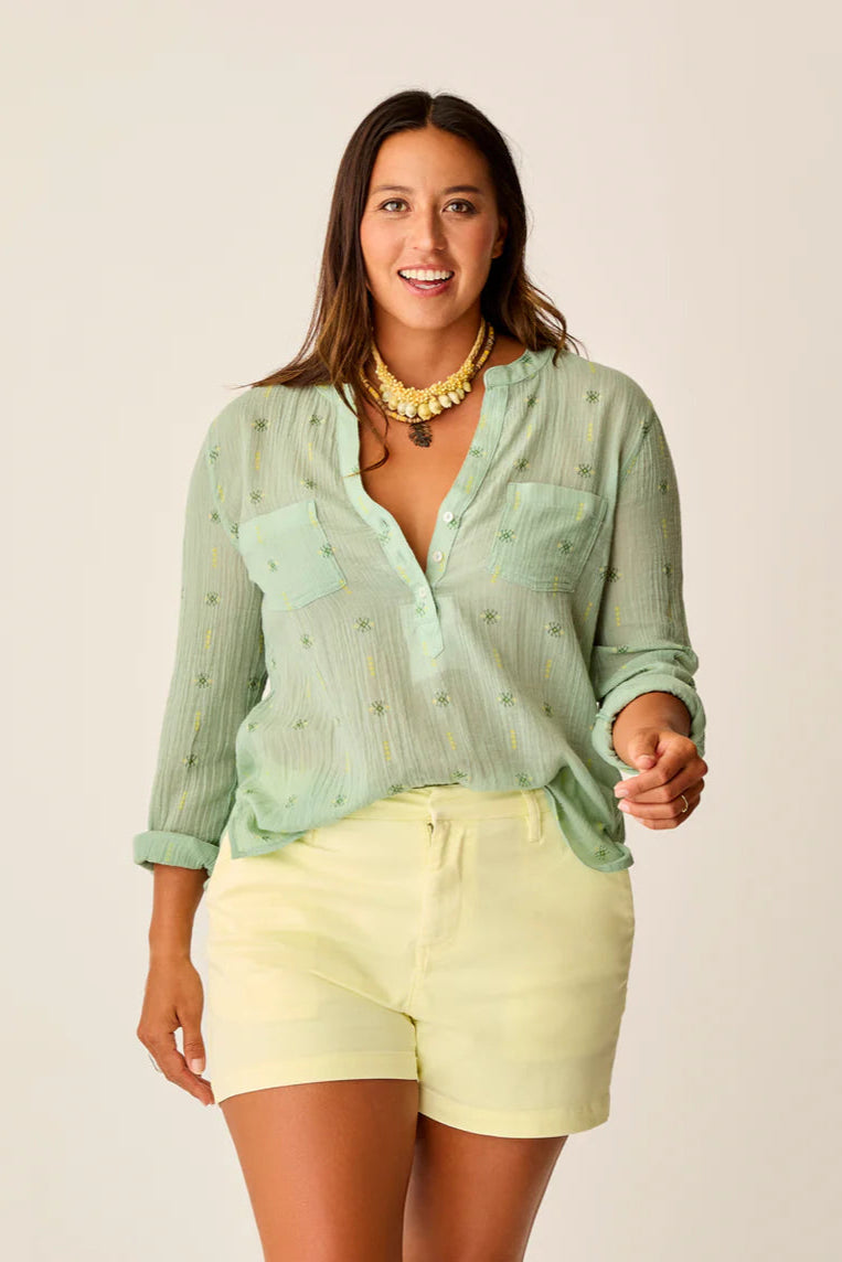 Dylan Gauze Shirt : Haze Print