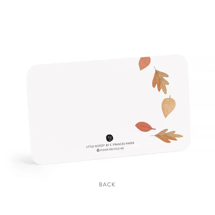 E. Frances Falling Leaves Little Notes