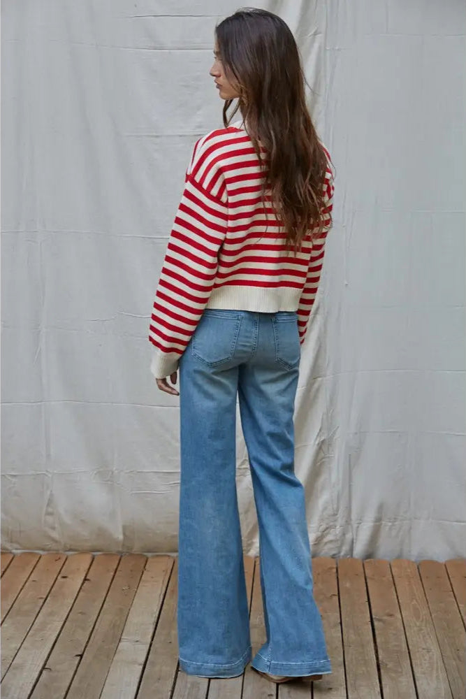 Badger Striped Knit Sweater