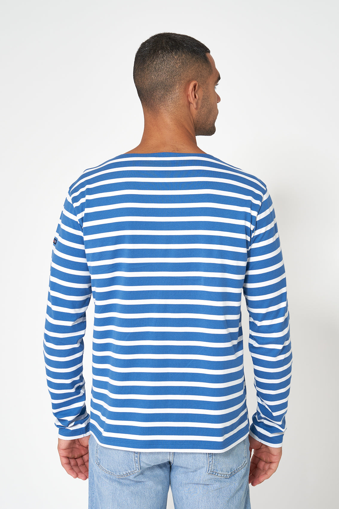 Breton M's Long Sleeve Striped Crew Neck T-Shirt