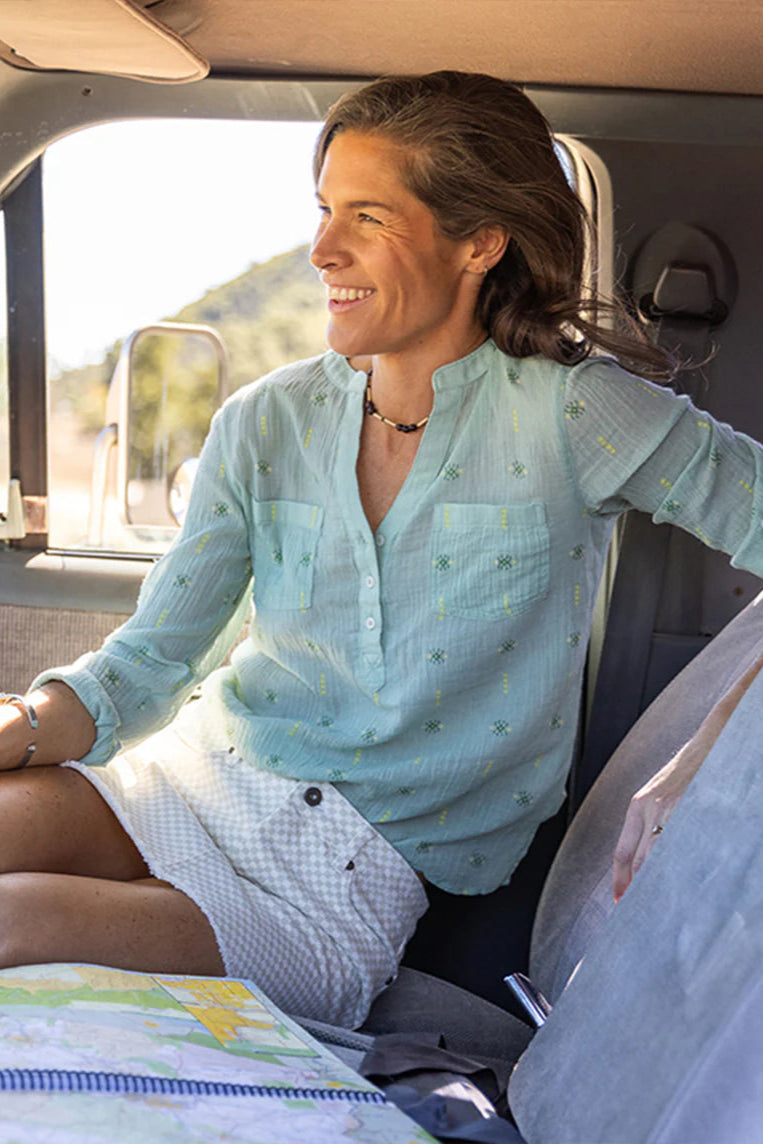Dylan Gauze Shirt : Haze Print