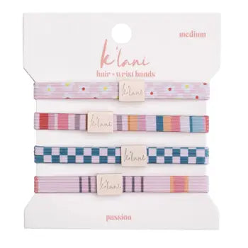 K'Lani Hair Tie Bracelets- Set of 5