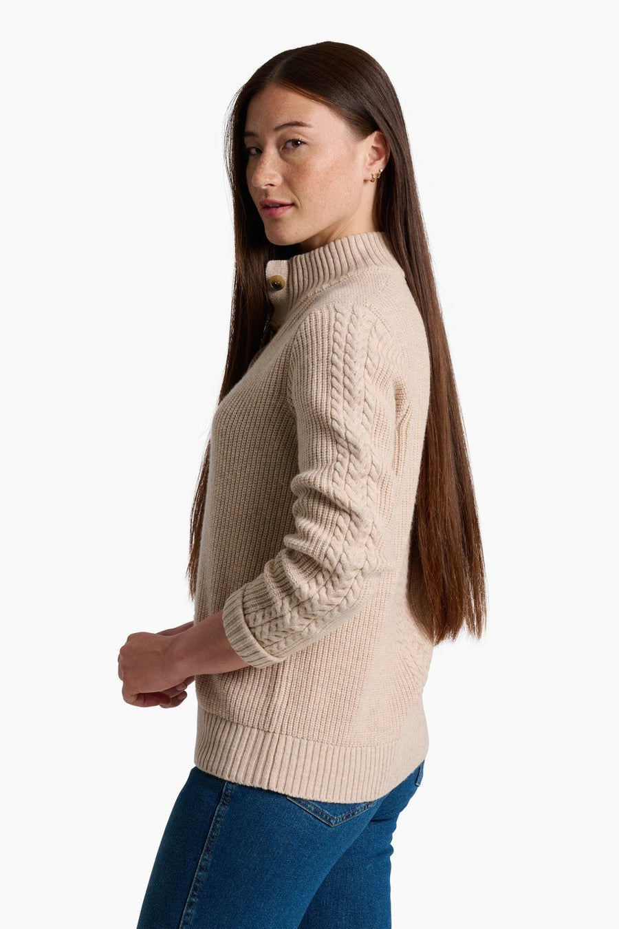 Kuhl W's Fireside Henley Sweater: Natural