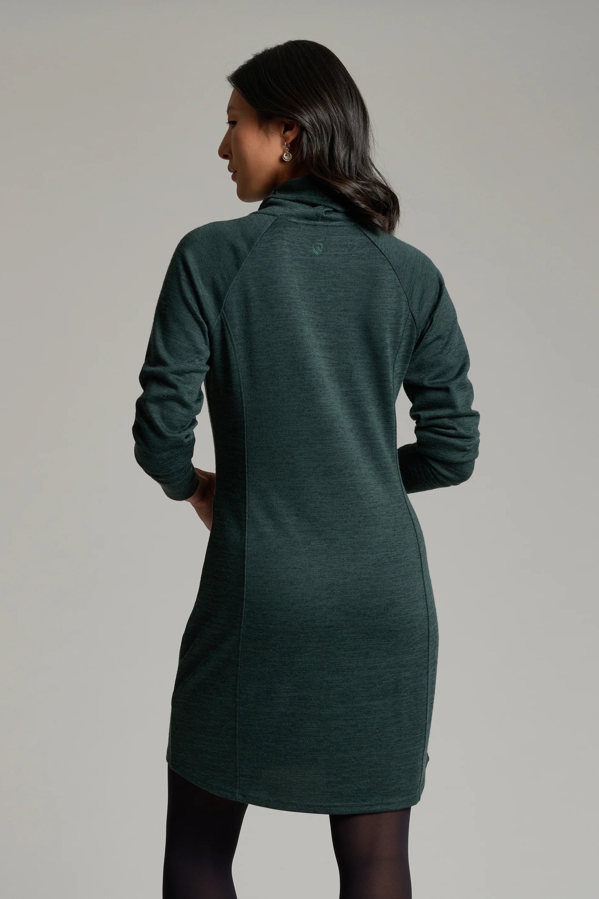 Elia Mid-Weight Sweater Dress-Spruce