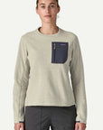 Patagonia W's R1 Crew Neck Fleece Top-Birch White