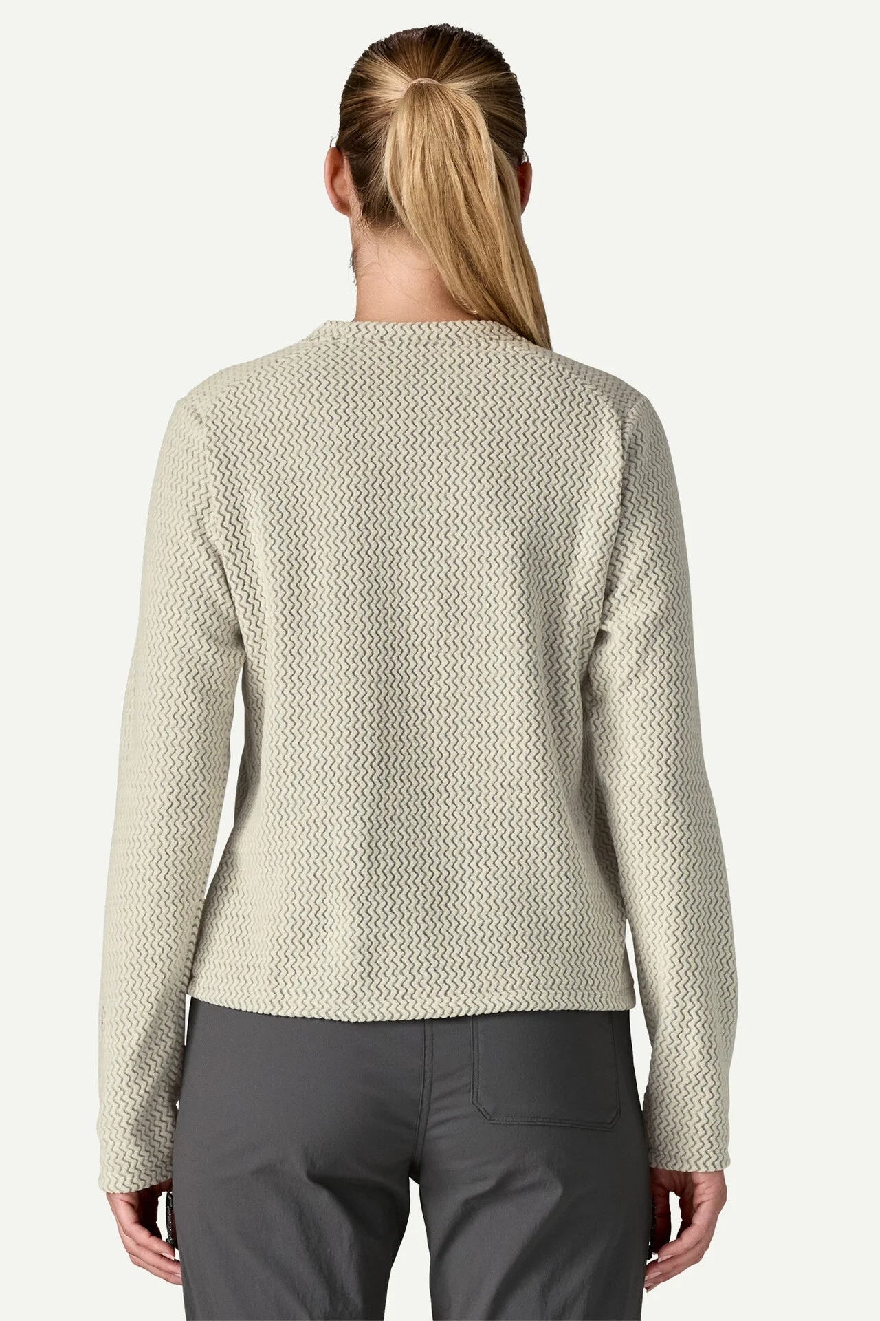 Patagonia W's R1 Crew Neck Fleece Top-Birch White