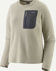 Patagonia W's R1 Crew Neck Fleece Top-Birch White