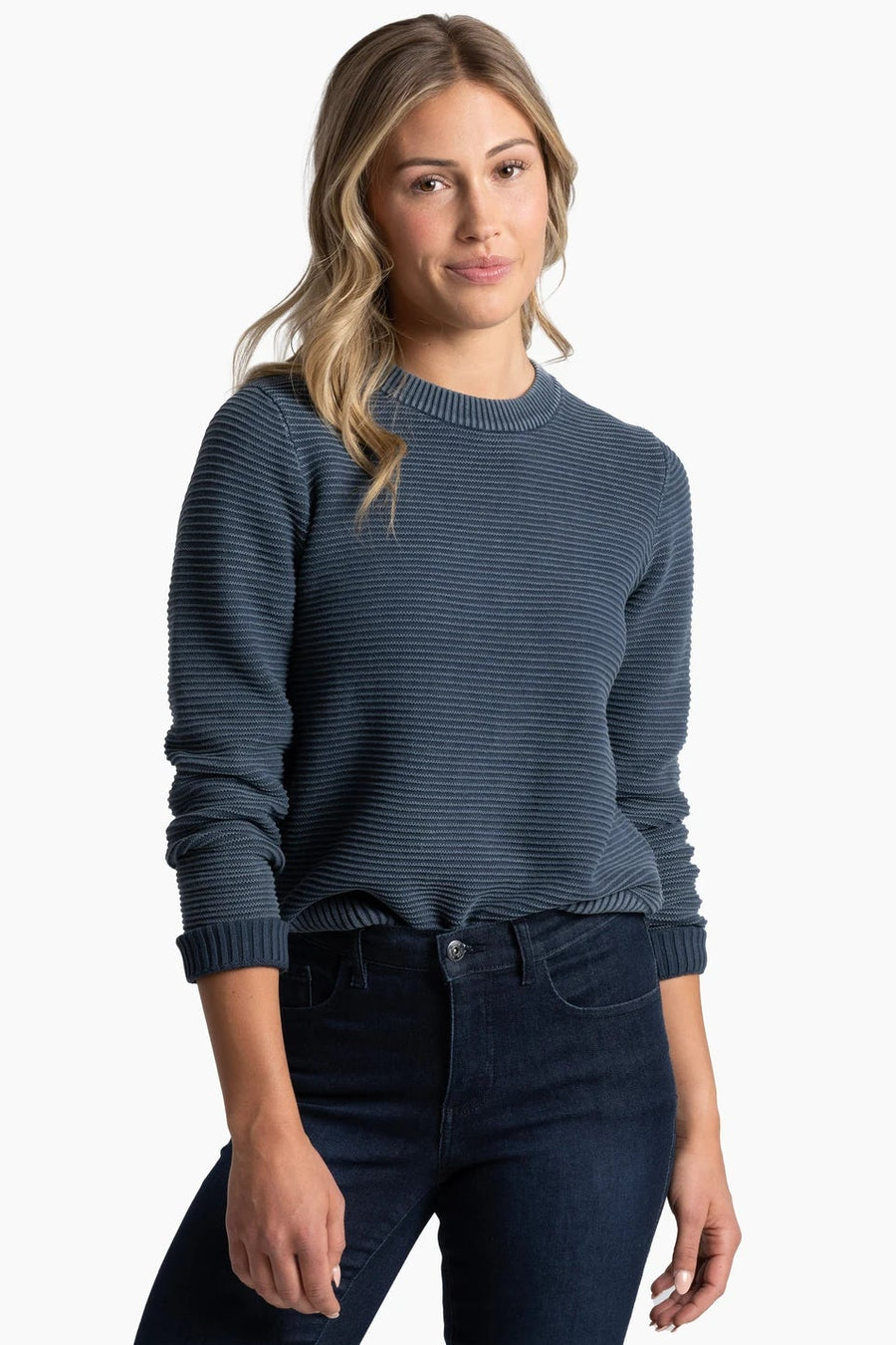 Kuhl W's Sofie Sweater: Metal Blue