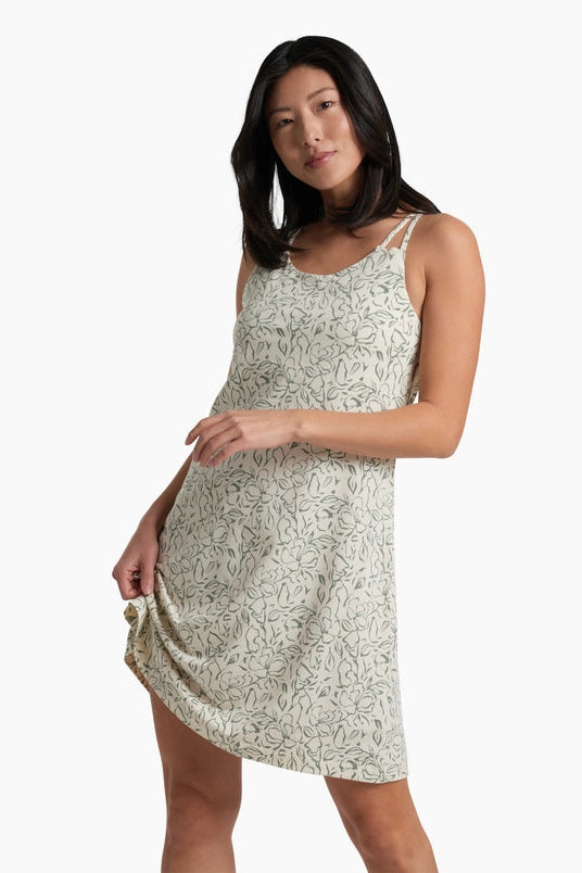 Lyra Krossbak Dress-Natural Print