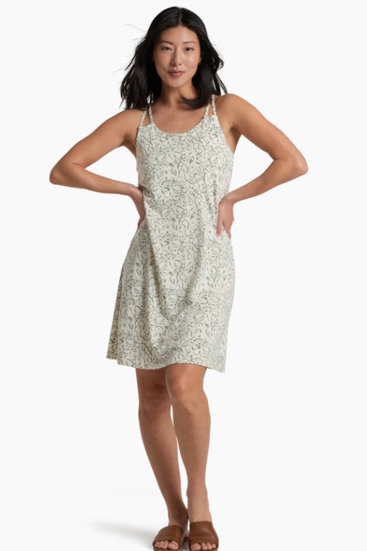 Lyra Krossbak Dress-Natural Print