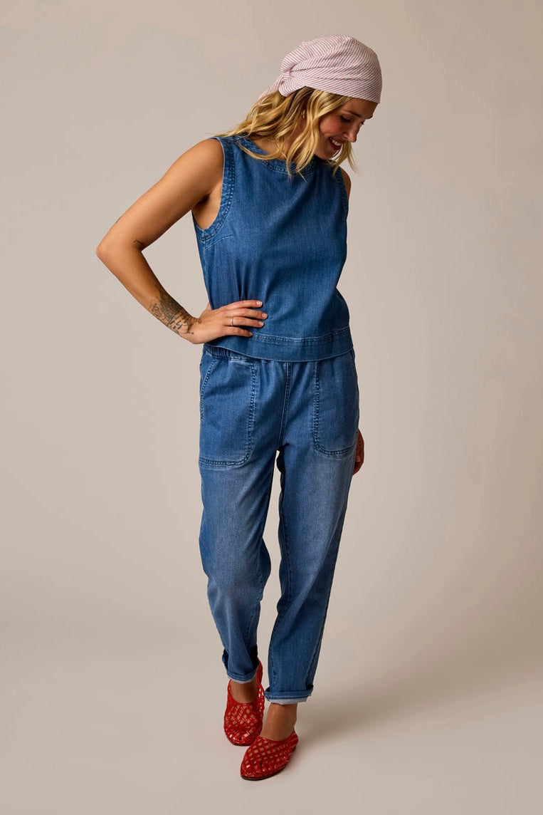 Susie Denim Tank Top