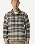 Patagonia M's Fjord Flannel Shirt: Blizzard Salt Grey