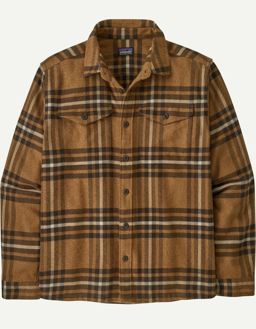 Patagonia M's Fjord Flannel Shirt: Catch Deer Brown