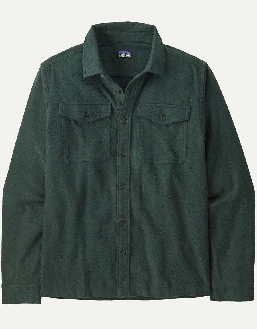 Patagonia M's Fjord Flannel Shirt: Whole Weave: Old Growth Green