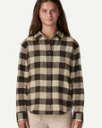 Patagonia W's Fjord Flannel Shirt : Buffalo Check: Otter Brown