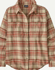 Patagonia W's Fjord Flannel Shirt : River Plaid Potter's Red