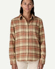 Patagonia W's Fjord Flannel Shirt : River Plaid Potter's Red
