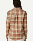 Patagonia W's Fjord Flannel Shirt : River Plaid Potter's Red