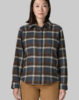 Patagonia W's Fjord Flannel Shirt : Cozy Cabin: Smolder Blue