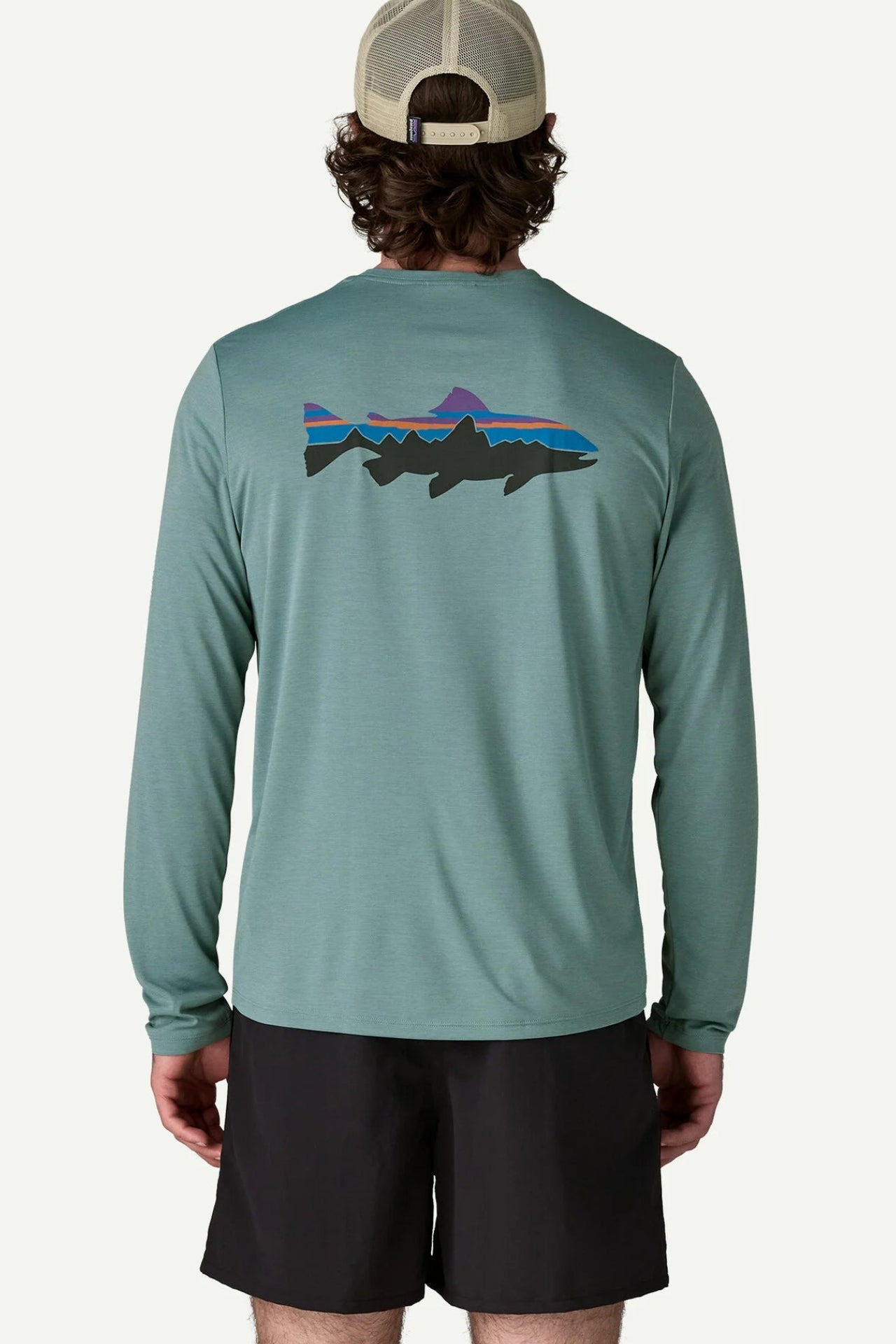 Patagonia M's Long Sleeve Cap Cool Daily Shirt-Fitz Roy Trout
