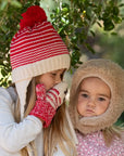Toddler Soft Knit Earflap Hat with Chin Strap