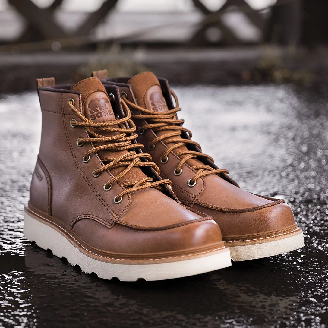 Sorel Slabtown '62 Moc Waterproof Boot-Velvet Tan