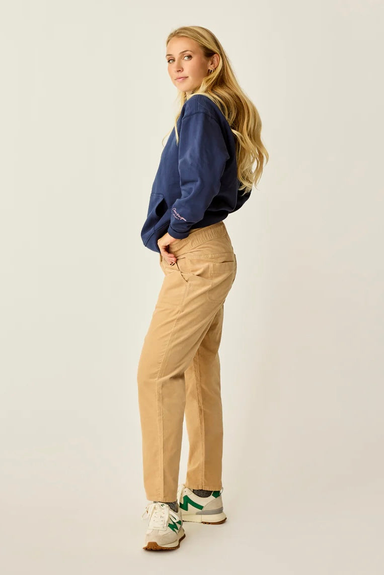 Zoe Buttercord Pant: Camel