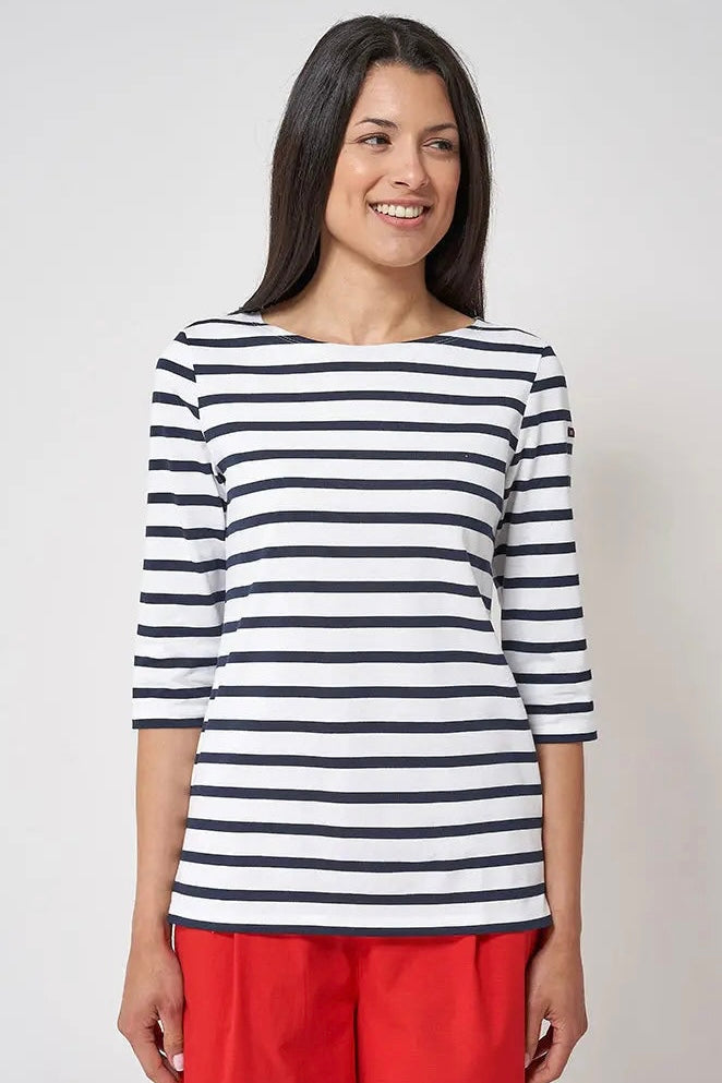 The Marseille French 3/4 Striped Tee