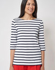 The Marseille French 3/4 Striped Tee