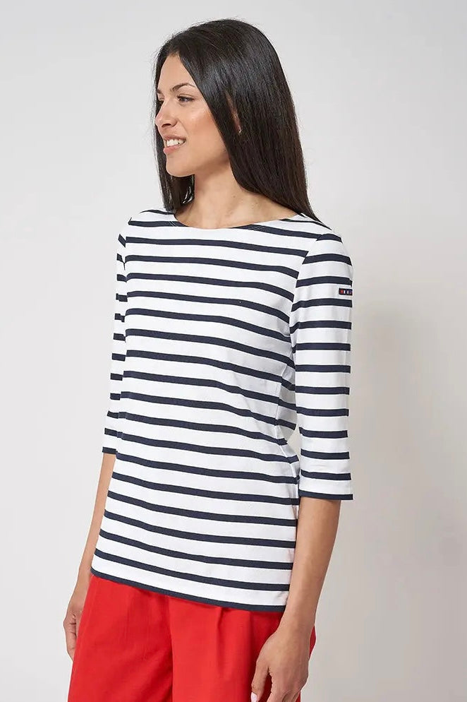 The Marseille French 3/4 Striped Tee
