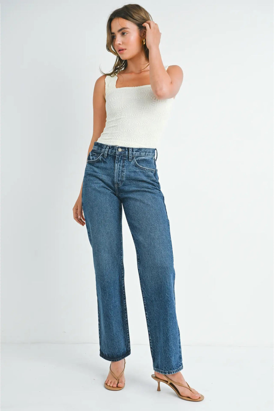 The Relaxed Waist Straight Leg