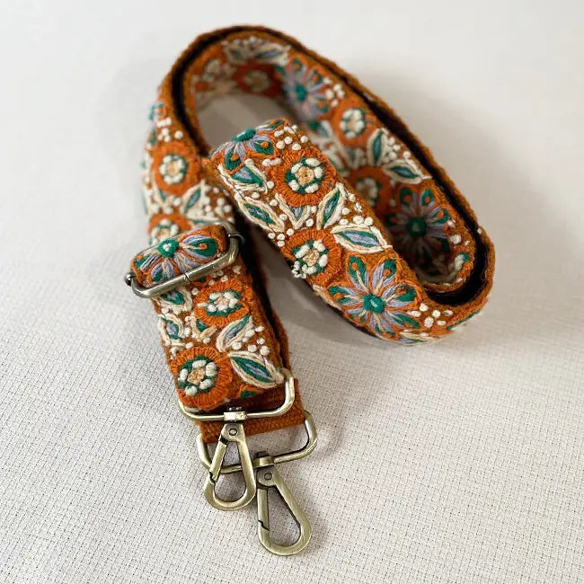 Jenny Krauss Embroidered Adjustable Bag Strap