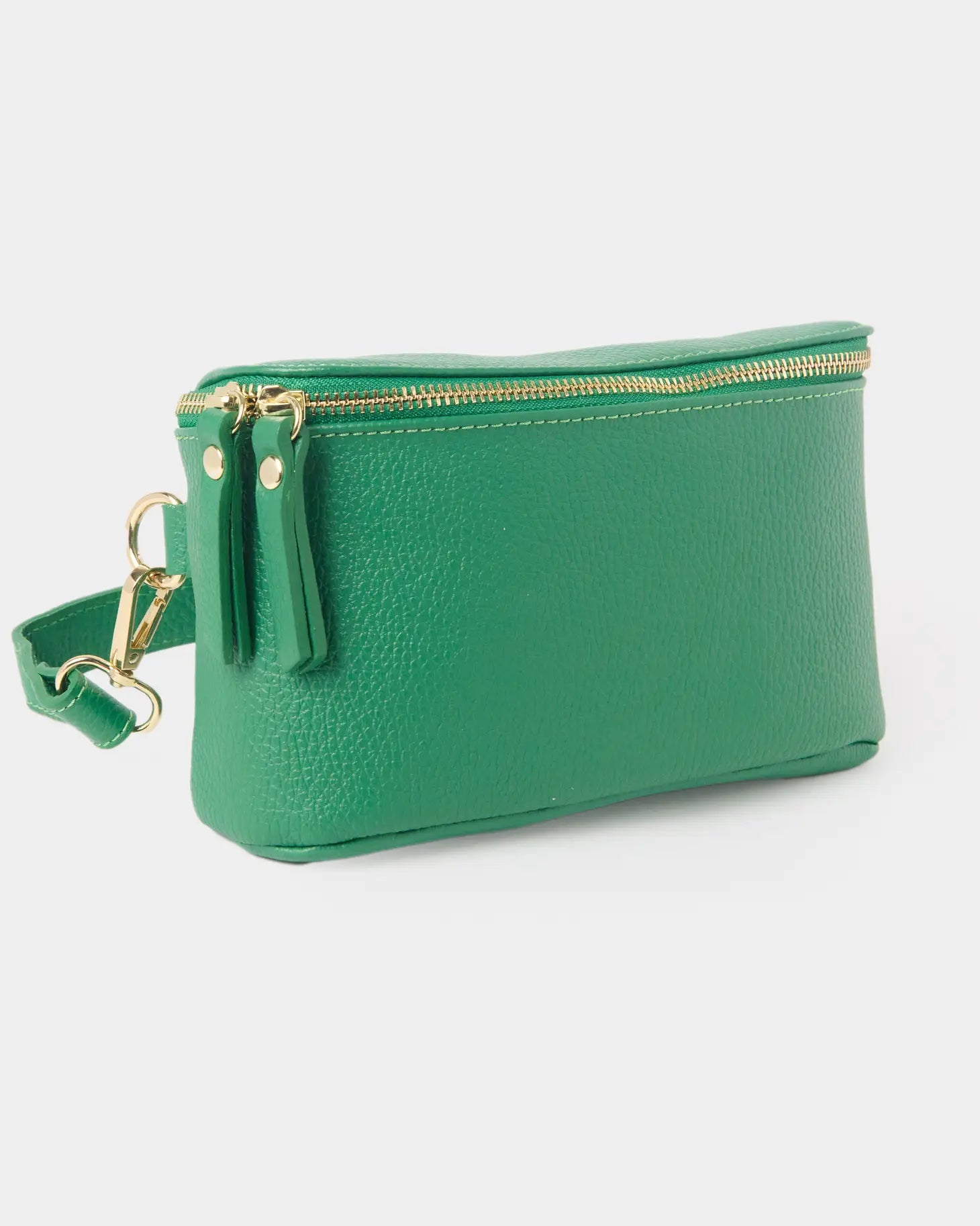 Justin Gregory Rosey Leather Crossbody Belt Bag