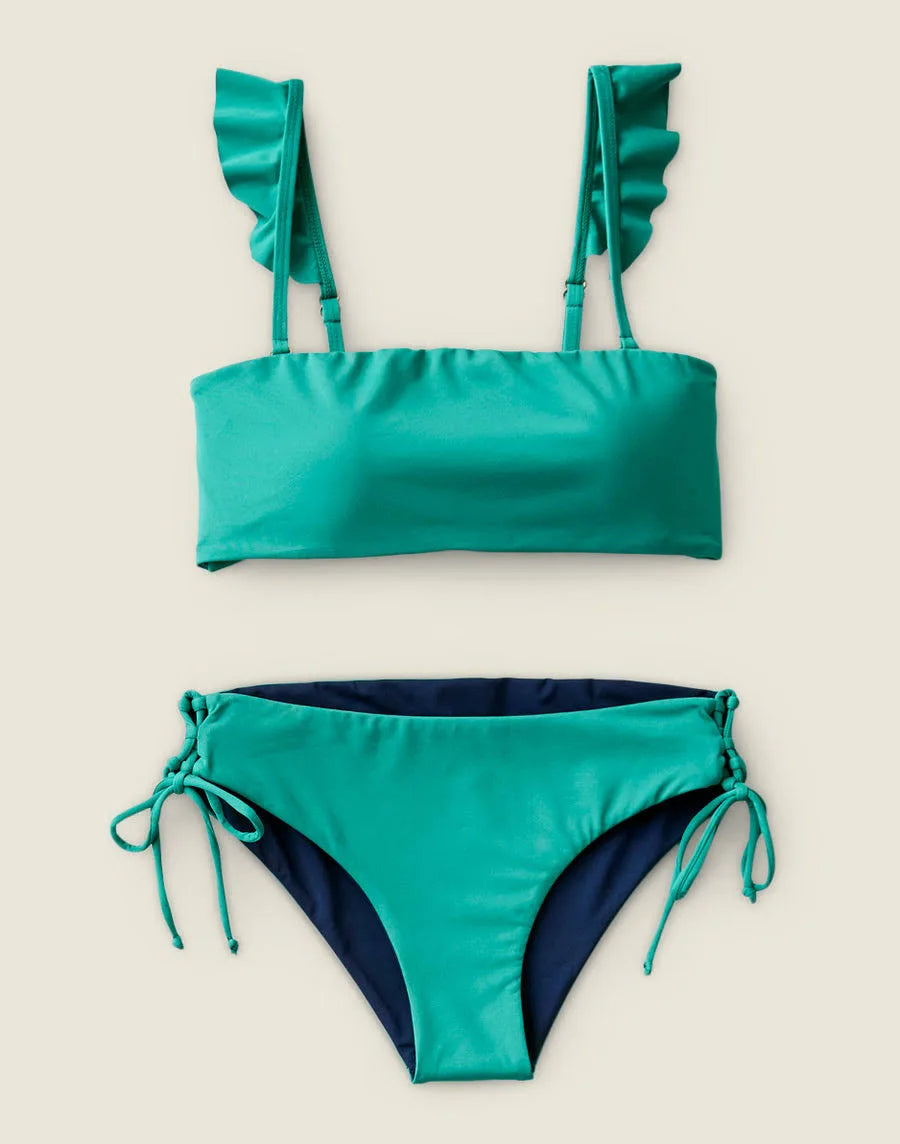 Carve Bev Ruffle Swim Suit Top