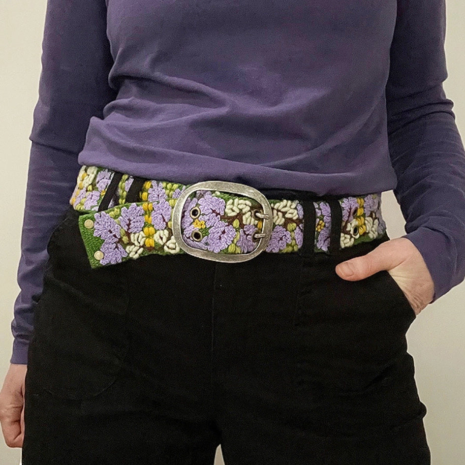 Jenny Krauss Wisteria Embroidered Belt