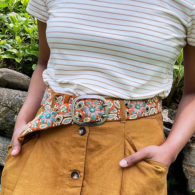 Jenny Krauss Ground Cover Embroidered Belt