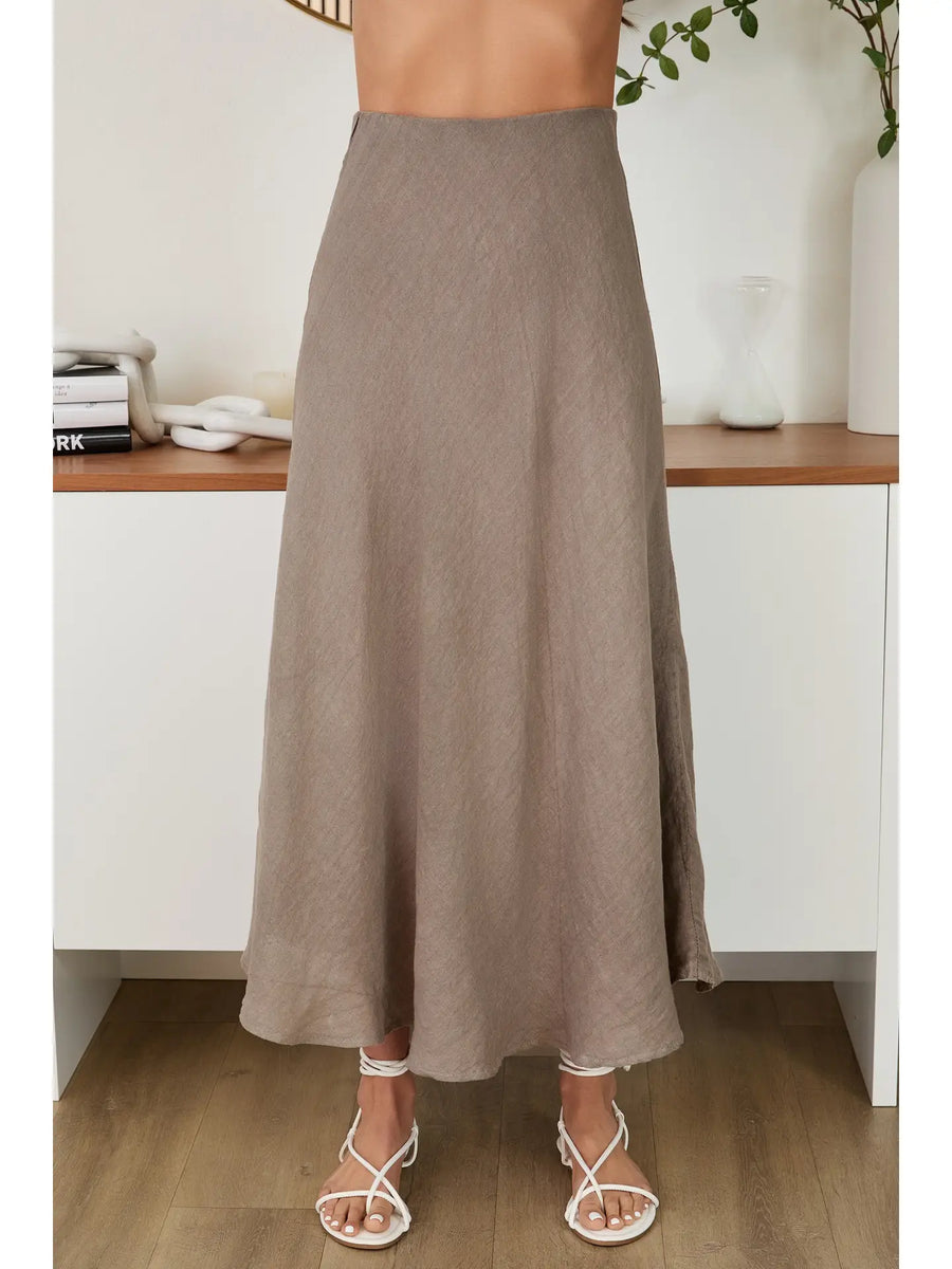 Bella Linen Maxi Skirt
