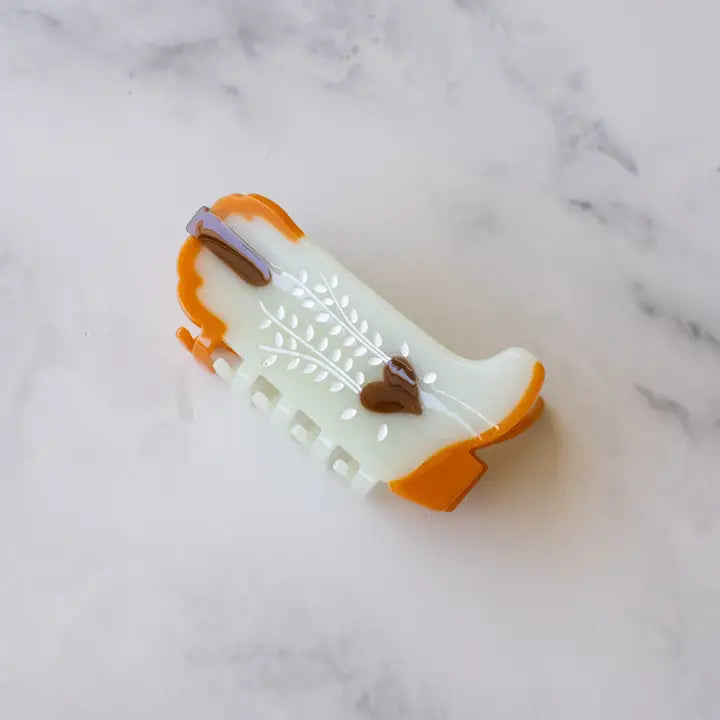 Eco Cowboy Boots Hair Claw Clip