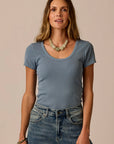 Carve Ever Tee-Blue Mirage