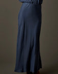 Tess Kindsilk Skirt: Washed Charcoal