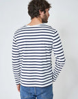 Breton M's Long Sleeve Striped Crew Neck T-Shirt