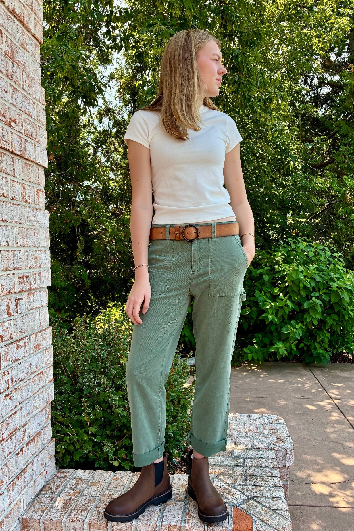 Corey Twill Pant: Laurel