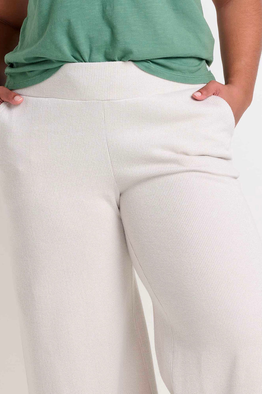 Byrne Wide Leg Pant - Oatmeal