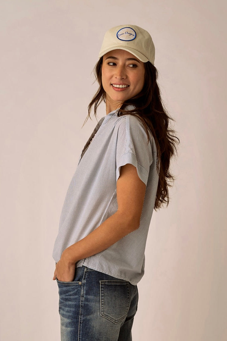 Carve Elliott Voile Pinstripe Top
