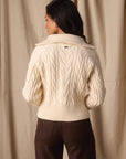 TNB W's Lola Everyday 1/4 Zip Sweater: Cream