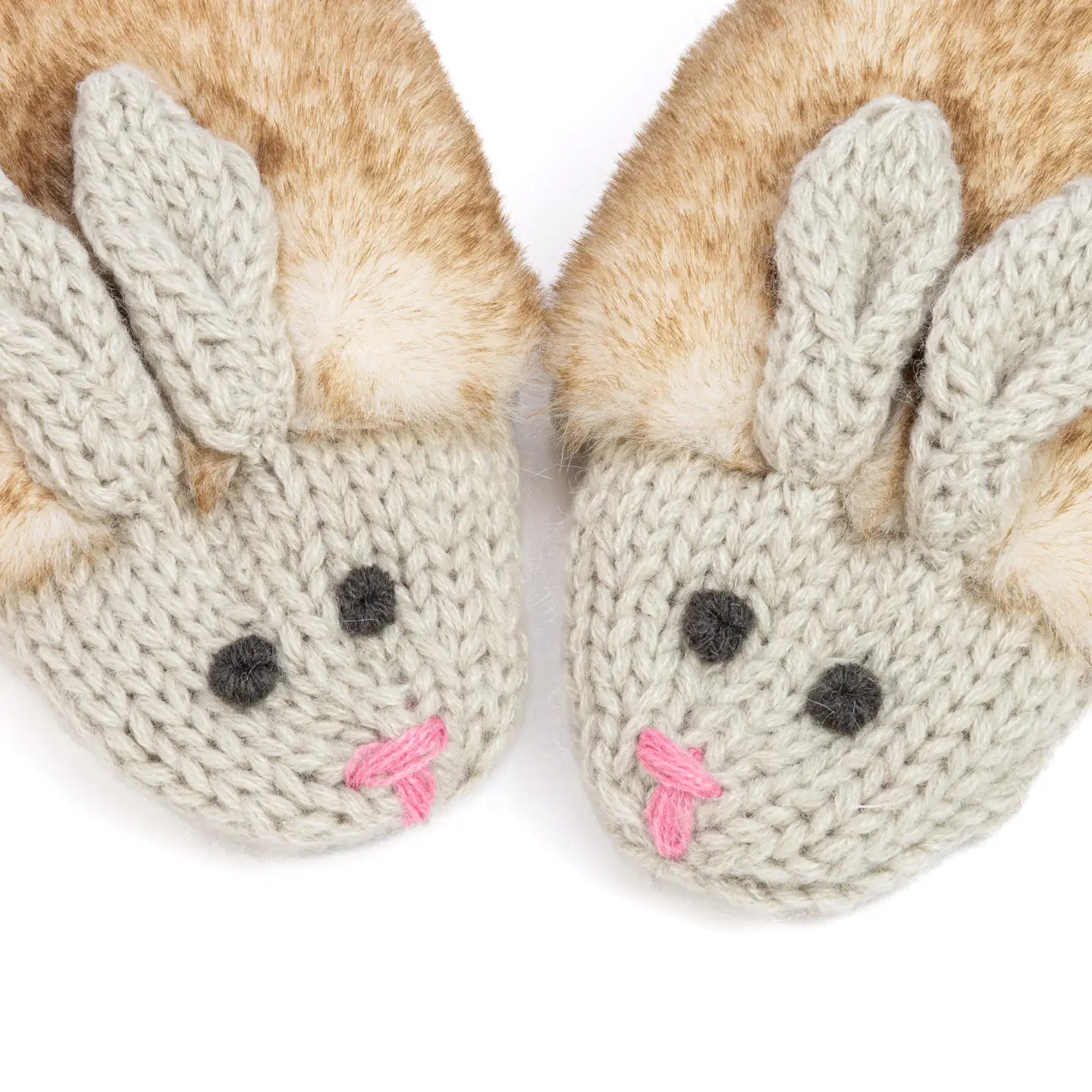 Kid's Bunny Rabbit Knitted Mittens