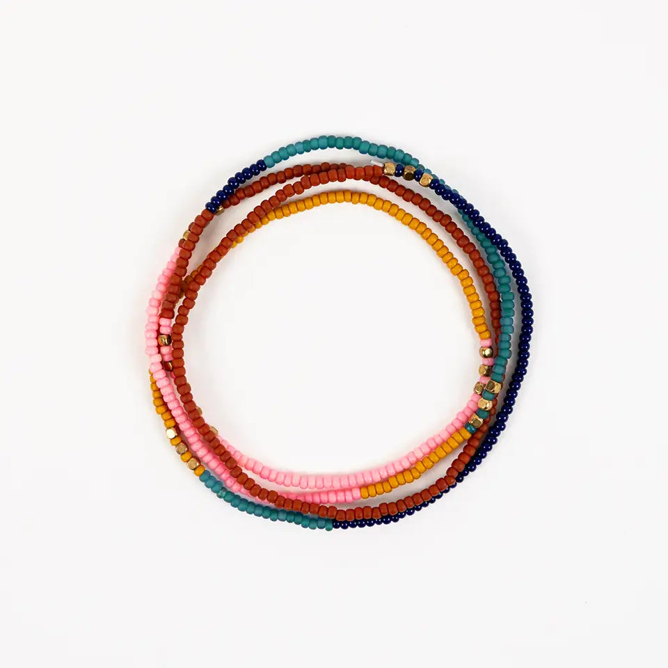 Beaded Stretch Necklace / Wrap Bracelet